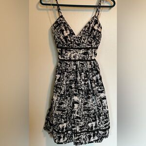 Black and white dress